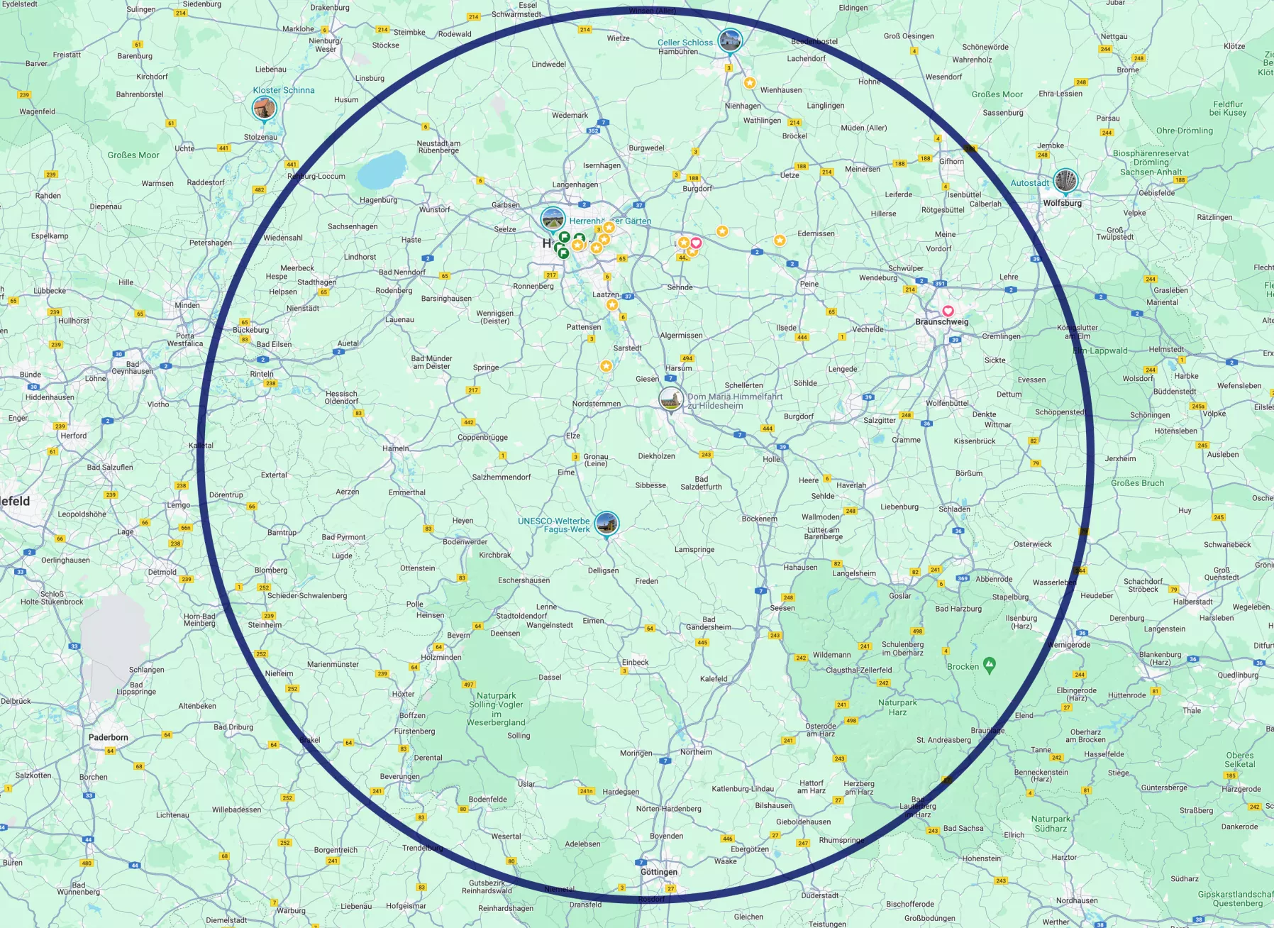 Einzugsbereich Saker Arbeitsmedizin Niedersachsen Metropolregion Hannover Braunschweig Wolfsburg Göttingen